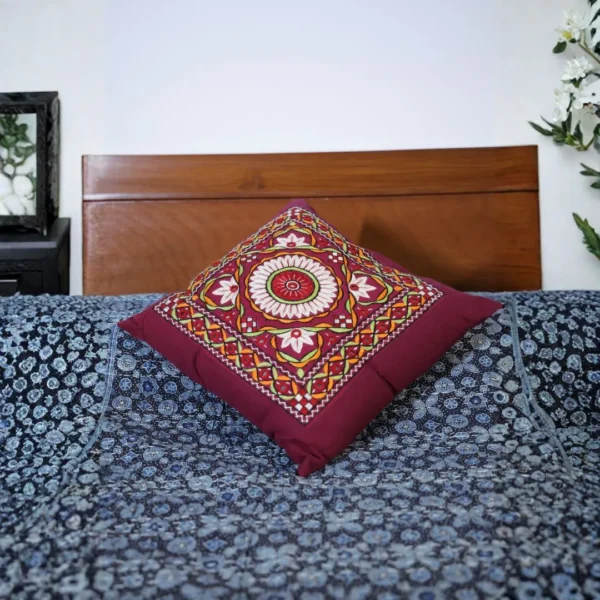 Elegant Blue Bedsheet with Custion Covers