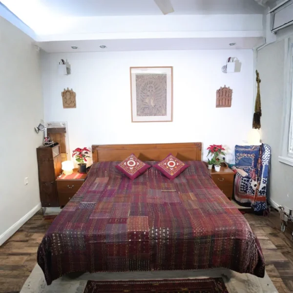 Brown Silk Bedsheet with Custion Covers