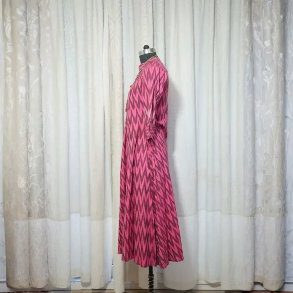 Rose Pink Zig Zag Kurta