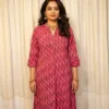 Rose Pink Zig Zag Kurta