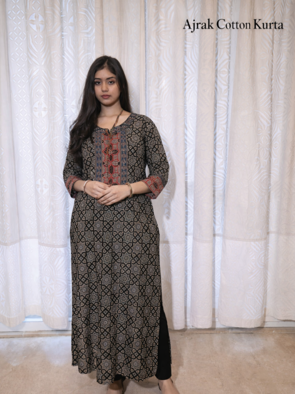 Classic Ajrak Print Kurta