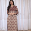 Bagh Elegance Maroon-Beige Cotton Kurta