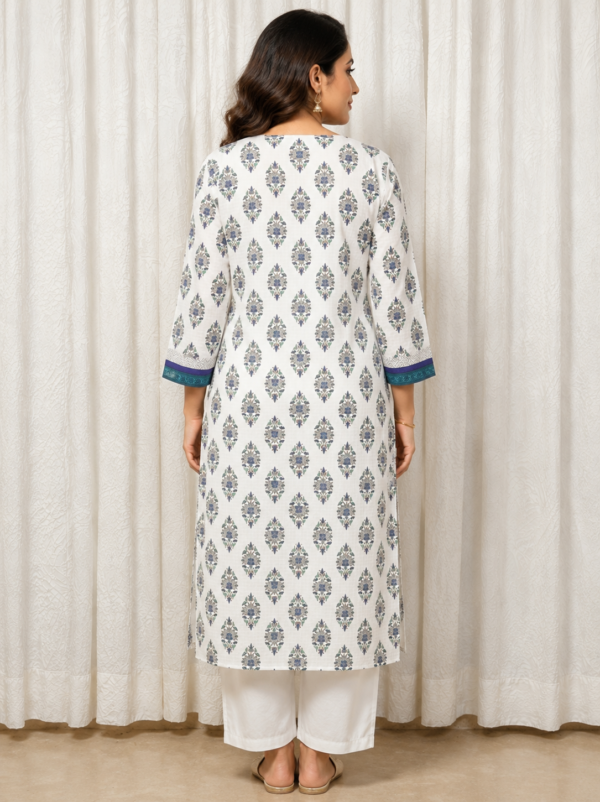 hand block cotton kurta
